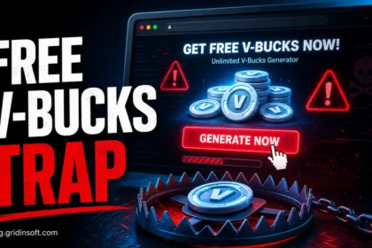 Free V-Bucks generator scam trap warning