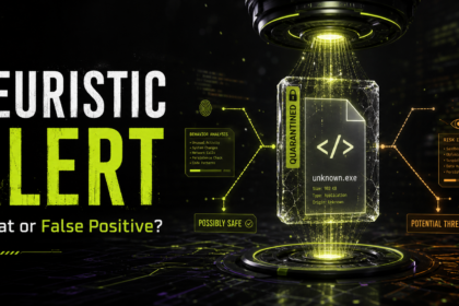 Heuristic alert analysis of an unknown file marked threat or false positive.
