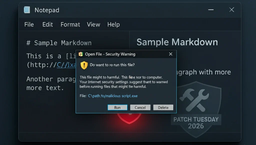 Microsoft patched a Windows 11 Notepad