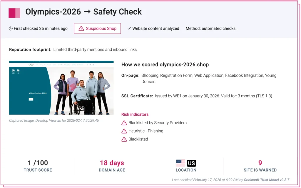 Olympics-2026.shop Scan Report