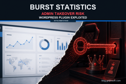 Burst Statistics WordPress plugin admin takeover risk poster