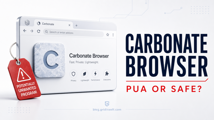 Carbonate Browser PUA or safe warning illustration