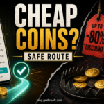 Cheap TikTok Coins recharge choices showing official route versus scam discount trap.