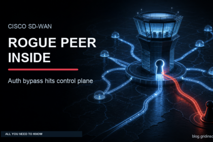 Rogue red peer entering a trusted SD-WAN control plane