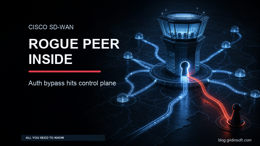 Rogue red peer entering a trusted SD-WAN control plane