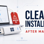 Clean Windows install USB prepared after malware infection