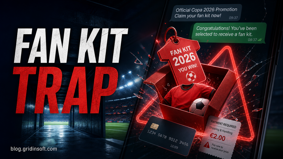 Adidas Fan Kit 2026 Scam: msgdeal.cc, 2-Euro Trap