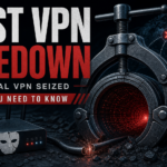 First VPN takedown poster showing a seized criminal VPN tunnel