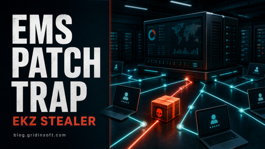 FortiClient EMS patch trap delivering EKZ Infostealer to managed endpoints