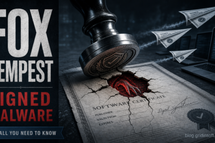 Fox Tempest signed malware service editorial illustration