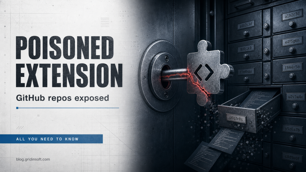 Poisoned VS Code extension exposing GitHub repositories