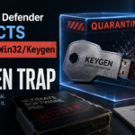 Microsoft Defender detects HackTool:Win32/Keygen keygen trap