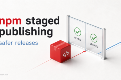 npm staged publishing safer releases checkpoint illustration