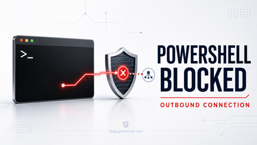 PowerShell outbound connection blocked by firewall shield