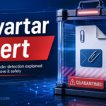 Ravartar Alert quarantine poster.