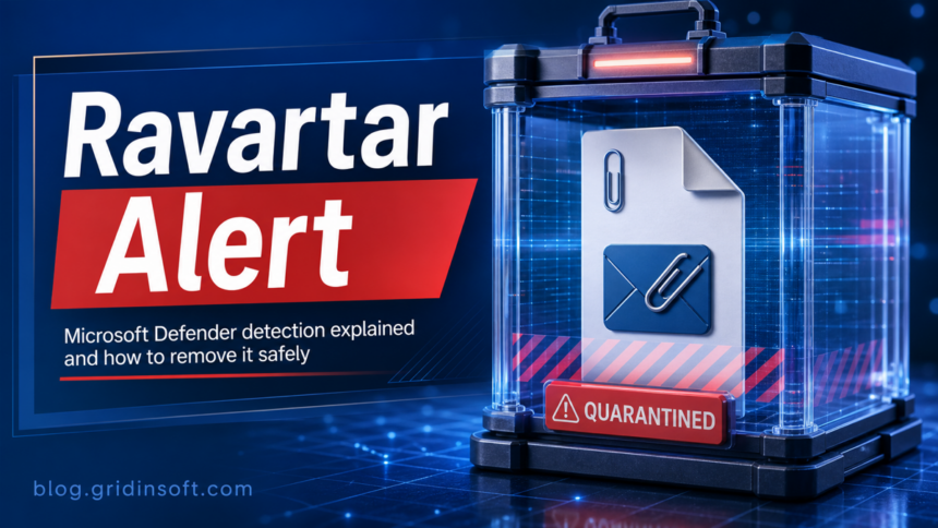Trojan:Win32/Ravartar!rfn 1 Ravartar Alert quarantine poster.