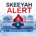 Skeeyah.A!rfn Defender alert shown as a quarantined browser cache threat.