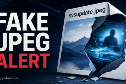 Fake JPEG alert poster for sysupdate.jpeg malware cleanup.