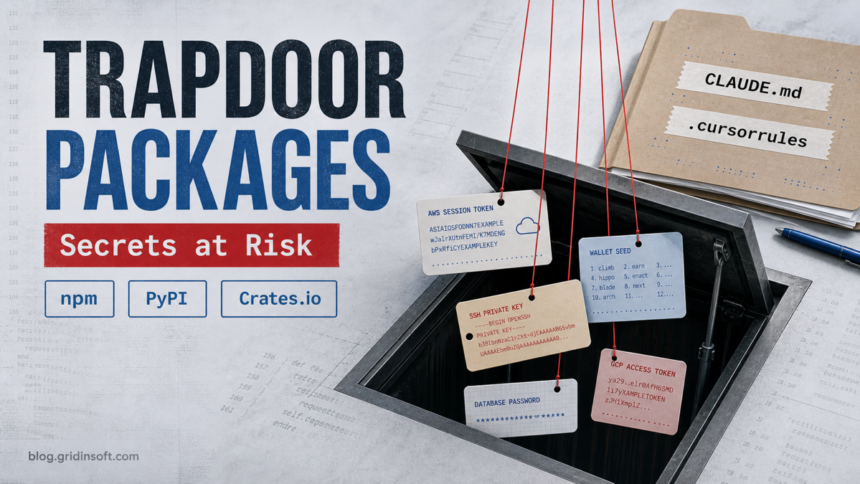 TrapDoor Hits npm, PyPI and Crates.io With AI Config Poisoning 1 TrapDoor packages pulling developer keys and tokens into an open trapdoor