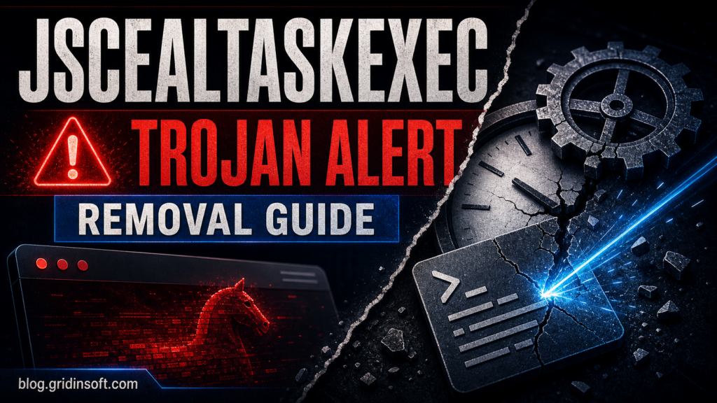 Trojan Win32 JScealTaskExec Defender trojan alert removal guide featured image