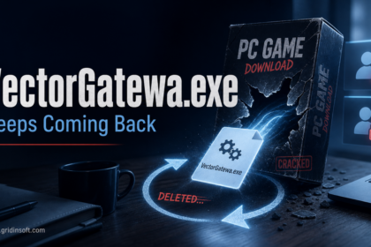 VectorGatewa.exe keeps coming back after deletion from a cracked game download