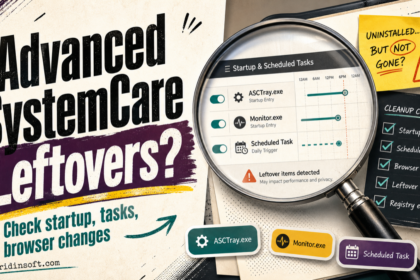 Advanced SystemCare leftover startup entries and scheduled tasks cleanup checklist