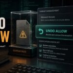 Undo Allow in Microsoft Defender with a quarantined suspicious file and verification checklist.
