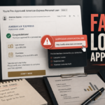 Fake loan approval email with a suspicious verification link warning