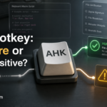 AutoHotkey safety decision between verified macro script and suspicious behavior alert