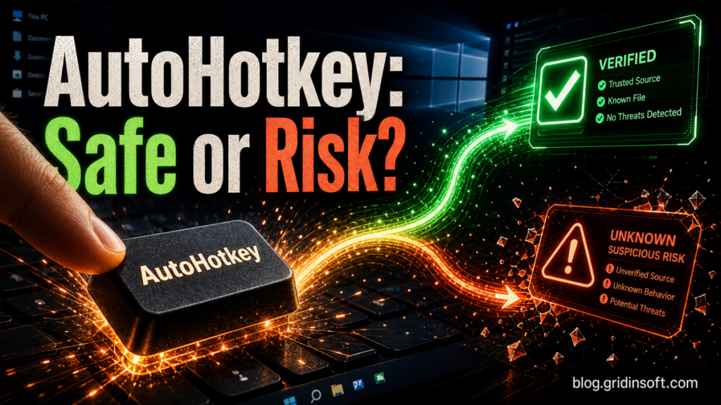 AutoHotkey safe or risk poster with verified and suspicious file paths