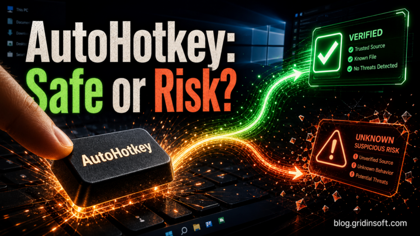 AutoHotkey safe or risk poster with verified and suspicious file paths