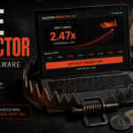 Fake predictor app caught in a trap while a copied crypto wallet address is replaced.