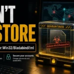 Backdoor:Win32/Bladabindi!ml quarantine warning with do not restore guidance
