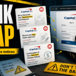 Capital One phishing emails leading to a fake bank login trap.