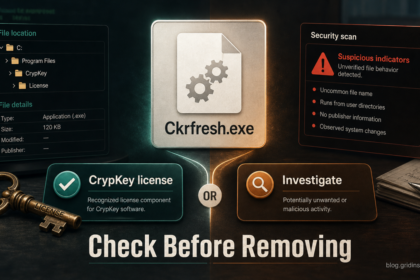 Ckrfresh.exe safety check between CrypKey licensing and suspicious indicators.