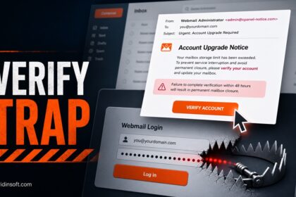 Fake Webmail account upgrade notice leading to a password trap