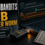 CryptoBandits USB clipper replacing a copied cryptocurrency wallet address