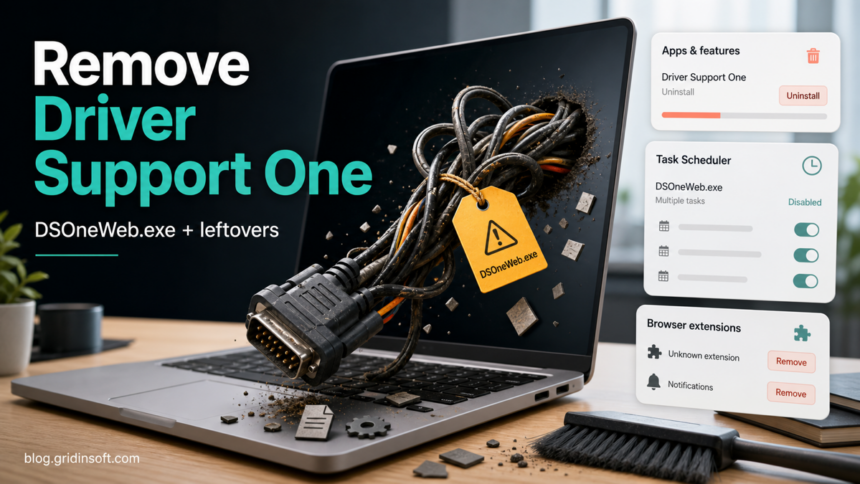 Driver Support One Removal: DSOneWeb.exe and Leftovers 1 Driver Support One removal with DSOneWeb.exe and leftover cleanup cards