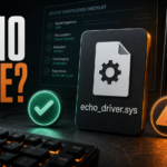 Echo Anti-Cheat echo_driver.sys safety check on a Windows desktop.
