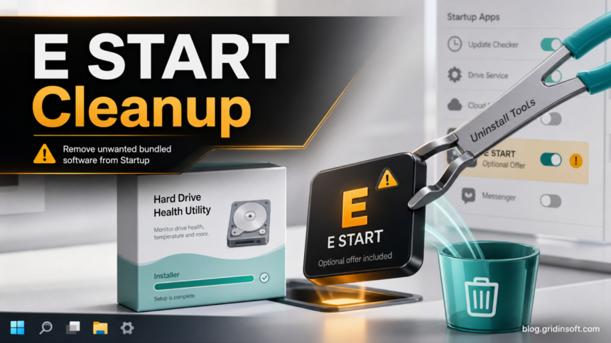 Estart Center / E START App Removal After CrystalDiskInfo 1 E START cleanup after a bundled utility installer