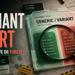 A Gen:Variant alert being checked by file source, path, signature, and scanner context.