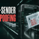 Ghost-Sender spoofed email passing a mail gateway despite SPF DKIM and DMARC failures.