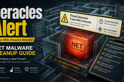 Heracles alert cleanup decision for a quarantined .NET malware detection