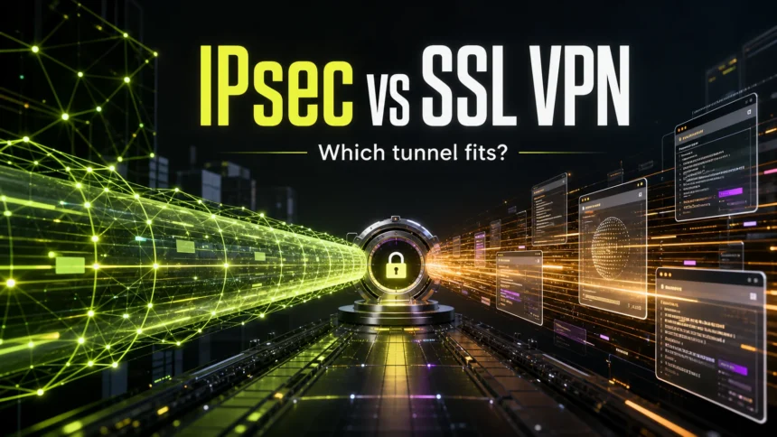 IPsec vs SSL VPN secure tunnel comparison