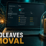 Microleaves removal guide showing proxy settings and a bundled installer isolated