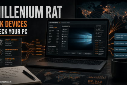 Millenium RAT v4 infection map and Windows cleanup warning