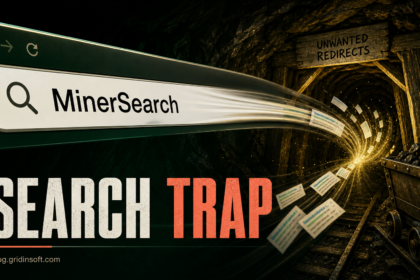 Browser search bar being pulled into an unwanted MinerSearch redirect tunnel.