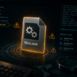 Moo.exe file being checked for suspicious startup and network behavior.