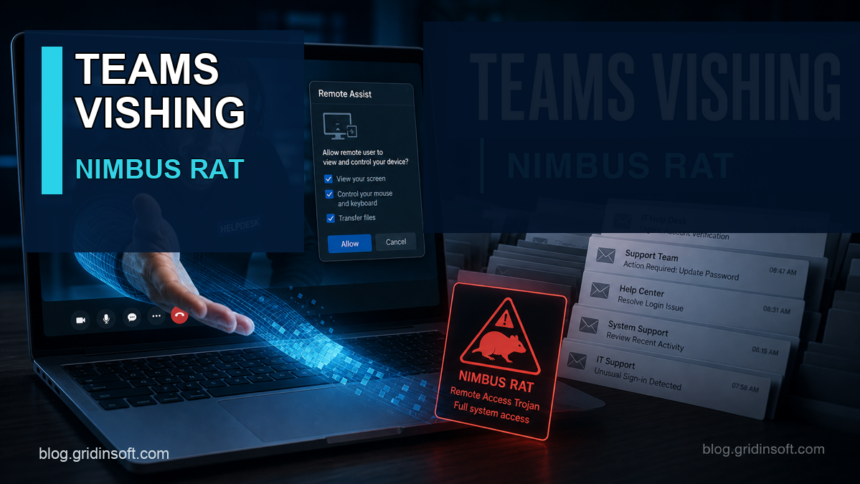 Nimbus RAT Teams vishing warning.