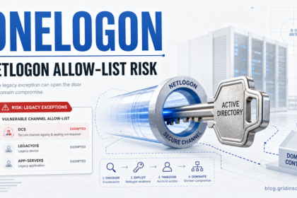Onelogon Netlogon allow-list risk in an Active Directory environment